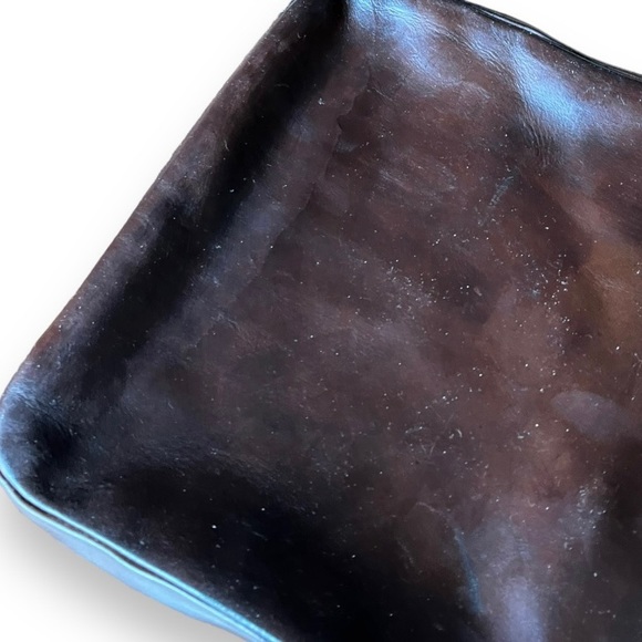 FRYE Melissa Swing Pack Zip Crossbody Bag in Dark Brown Chocolate Brown Leather - Picture 8 of 16